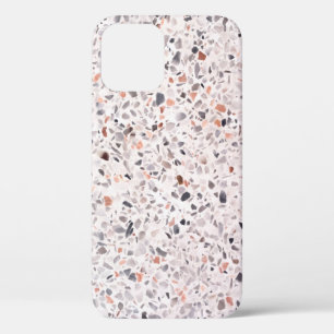 Old terrazzo texture, hamper pattern. iPhone 12 case