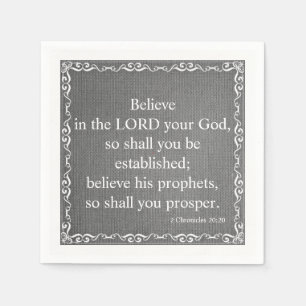 Old Testament Bible Scripture Quote – 2 Chronicles Napkin