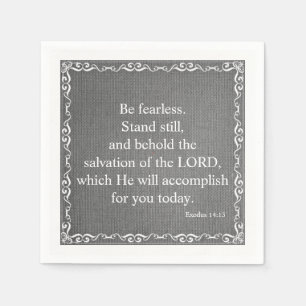 Old Testament Bible Scripture Quote – Exodus 14:13 Napkin