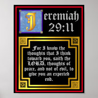 Old Testament Jeremiah 29 11 Illuminated Quote