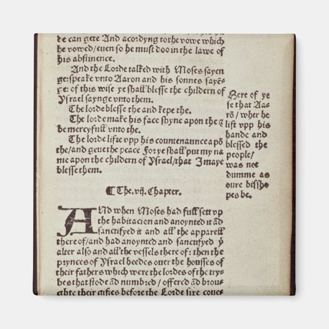 Old Testament text page Magnet (Front)