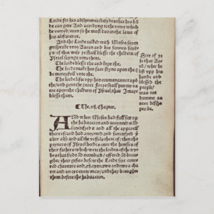Old Testament text page Postcard
