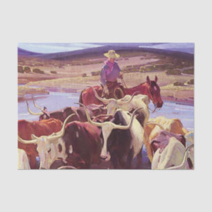 “Old Texas” by W Herbert Dunton Tissue Paper