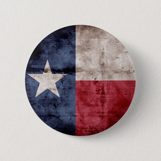 Old Texas Flag 6 Cm Round Badge (Front)