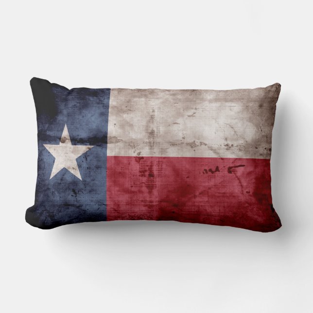 Old Texas Flag Lumbar Cushion (Front)