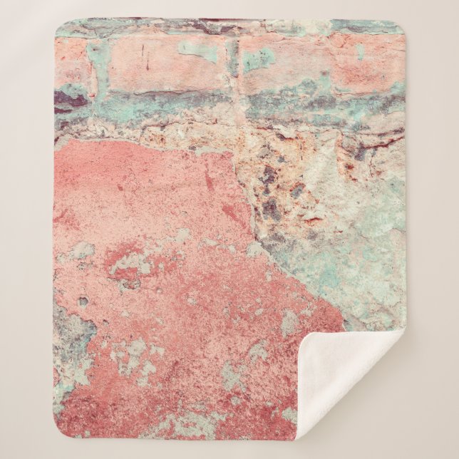 Old textured concrete wall with natural defects. S Sherpa Blanket (Front)
