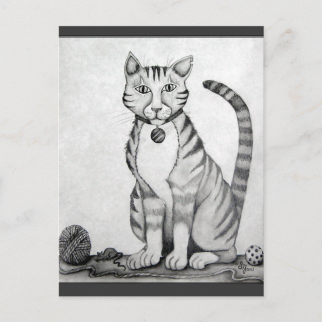 Old Tiger TomCat Postcard (Front)