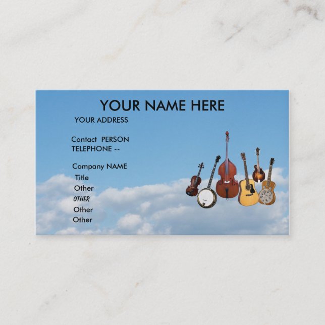 OLD TIME BAND-BUSINESS CARD (Front)