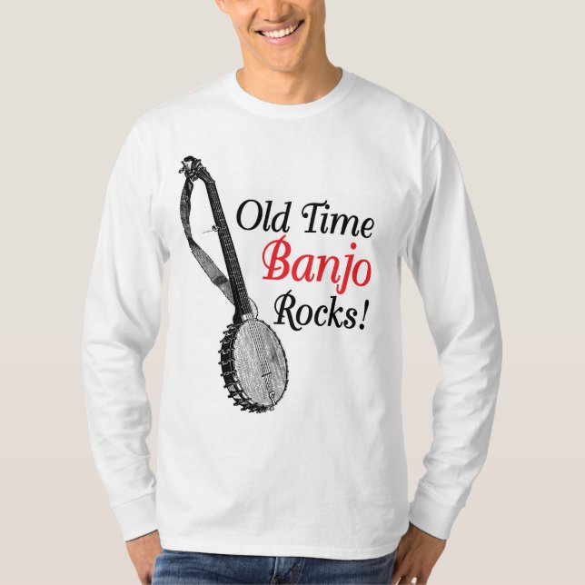 Old Time Banjo Men's light long sleeve T-Shirt (Front)