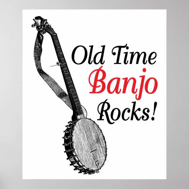 Old Time Banjo Poster (Front)