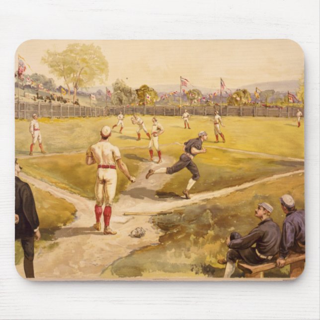 Old Time Base Ball Mouse Mat (Front)