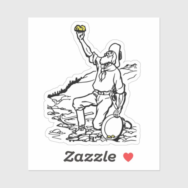 Old Time Gold Miner Prospector (Sheet)