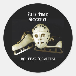 Old Time Hockey! Classic Round Sticker