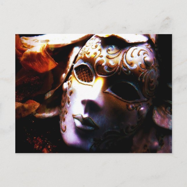 Old Time Masquerade Postcard (Front)