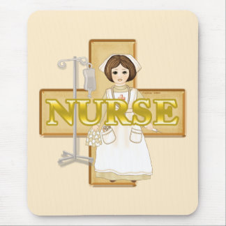Old time nurse  mouse mat