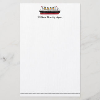 Old-Time Passenger Liner Stationary Stationery
