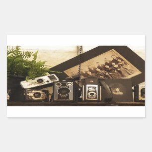 Old Time Photography Rectangular Sticker