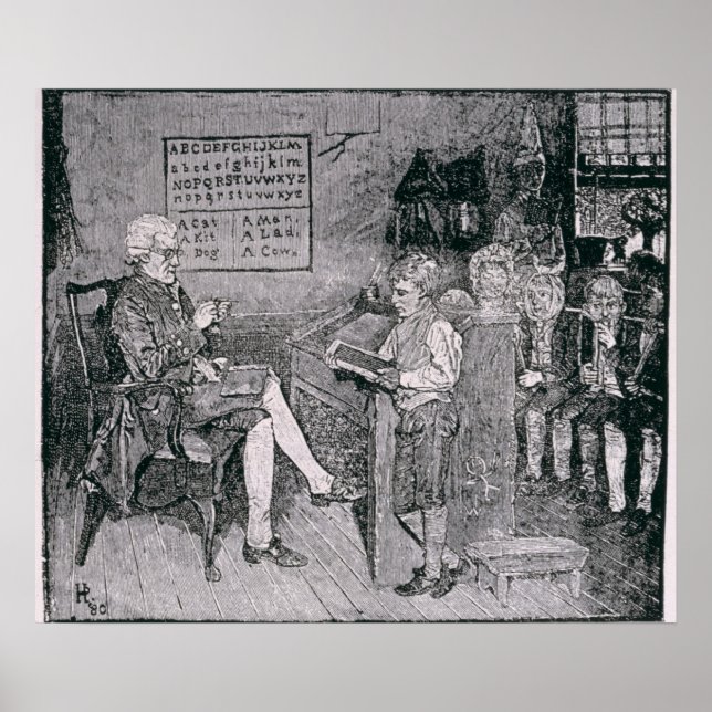 Old-Time School in Pennsylvania Poster (Front)