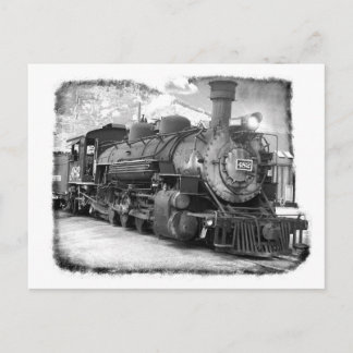 Old Time Steam Locomotive Postcard