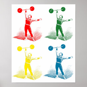 Old Time Strong Man Poster