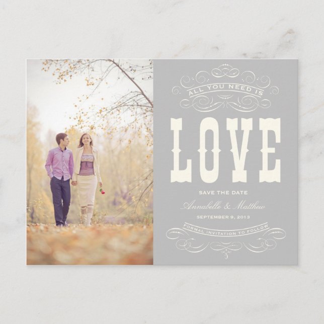 OLD TIME VINTAGE | SAVE THE DATE ANNOUNCEMENT (Front)
