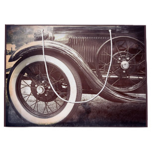 Old Timer Antique Car Large Gift Bag