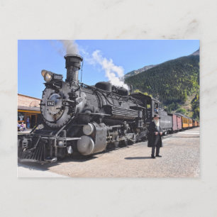 Old Timer at the Silverton, Colorado, Train Stop Postcard
