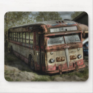 Old Timer Bus Mouse Mat