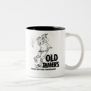 Old timer golf mug