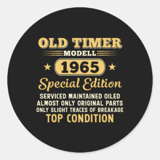 Old Timer Modell 1965 Special Edition Classic Round Sticker
