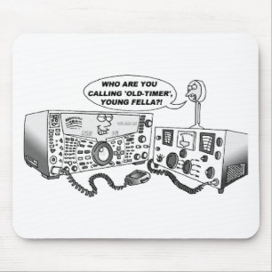 Old Timer Radio Mouse Mat