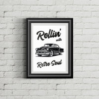 Old timer with typography