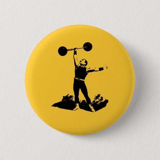 Old Timey Dude 6 Cm Round Badge (Front)
