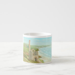Old Tin Mine, Coast Path, Cornwall Espresso Mug