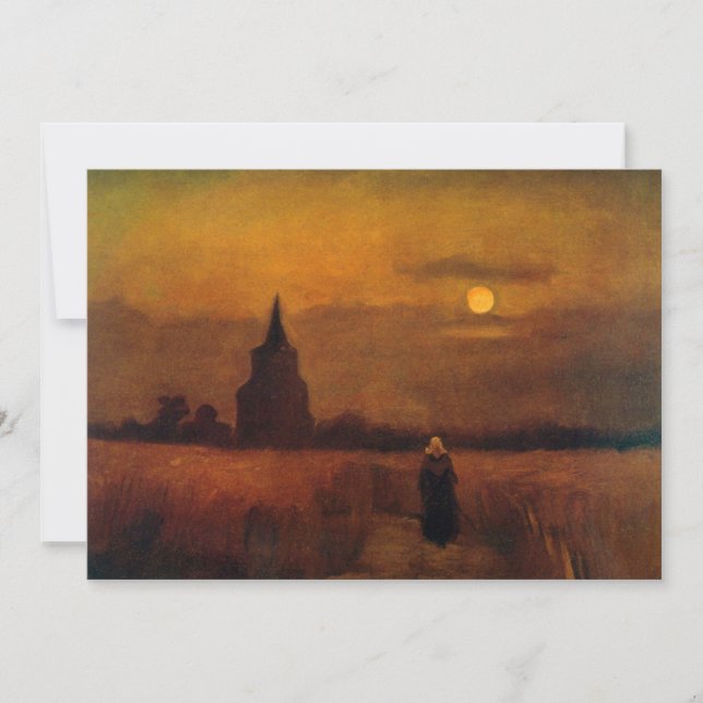 Old Tower In The Fields by Vincent van Gogh (Front)