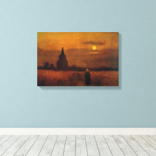Old Tower In The Fields by Vincent van Gogh Canvas Print