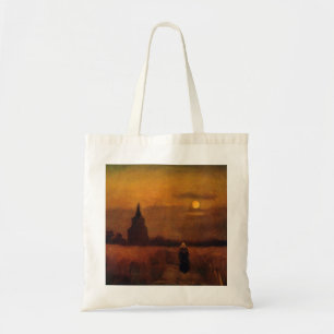 Old Tower In The Fields by Vincent van Gogh Tote Bag