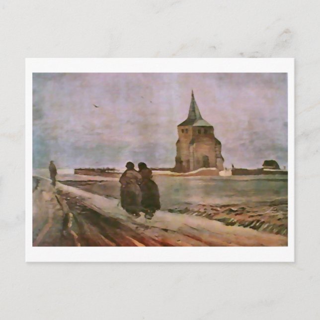 Old Tower of Nuenen, Van Gogh Fine Art Postcard (Front)