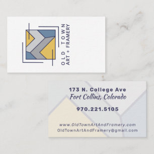Old Town Art And Framery Business Logo Card