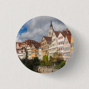 Old Town Buildings Germany 3 Cm Round Badge
