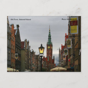 Old Town, Gdansk Poland, Photo O... Postcard