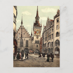 Old Town Hall, Munich, Bavaria, Germany magnificen Postcard