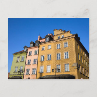 Old Town Houses in Warsaw Postcard