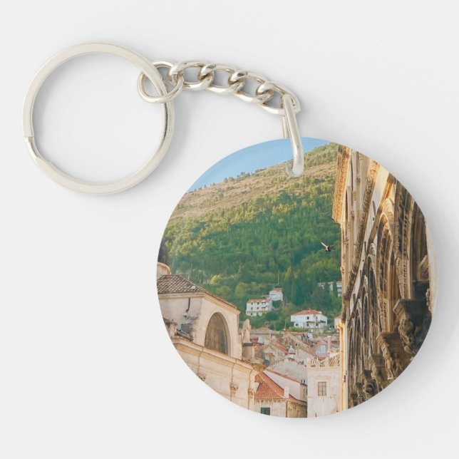 Old town of Dubrovnik  Key Ring (Front)