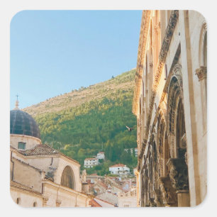 Old town of Dubrovnik Square Sticker