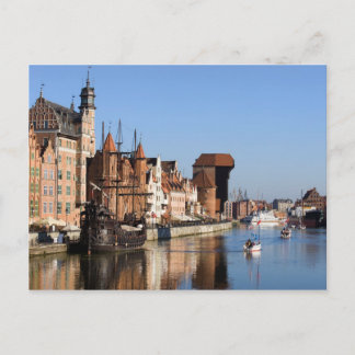 Old Town of Gdansk in Poland Postcard