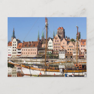 Old Town of Gdansk in Poland Postcard