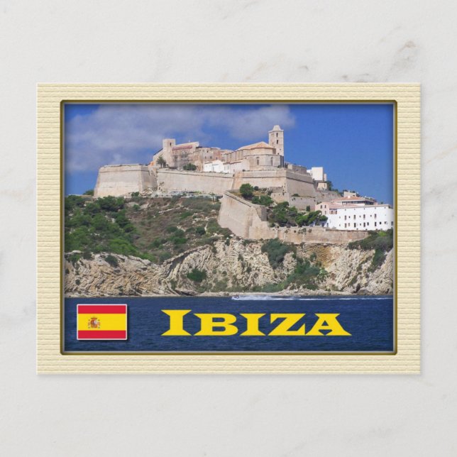Old Town of Ibiza, Balearic Islands, Spain Postcard (Front)
