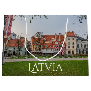 Old town of Riga in autumn Large Gift Bag