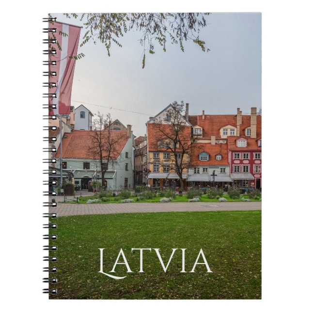 Old town of Riga in autumn Notebook (Front)